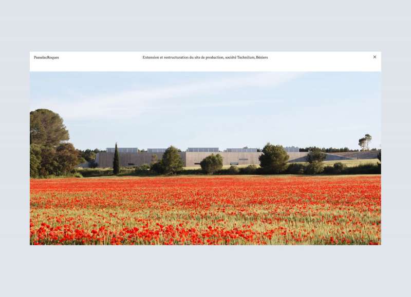 Capture du nouveau site web de Passelac & Roques, mettant en lumière l'agencement clair des sections et l'esthétique moderne reflétant l'identité de l'agence